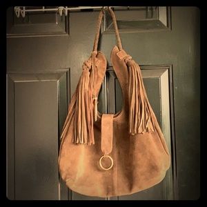 Boho 100% leather (suede) handbag
